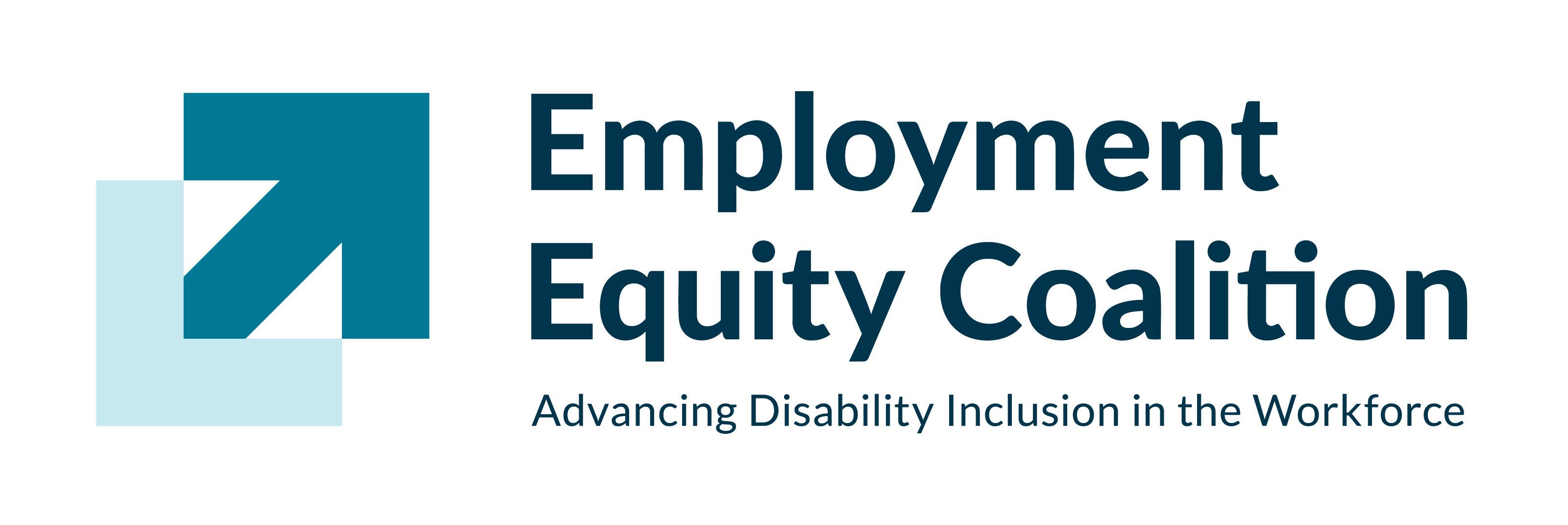 Logo for Employment Equity Coalition with tagline Advancing Disability Inclusion in the Workforce
