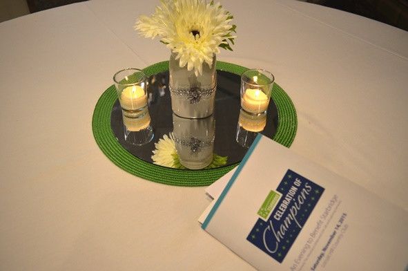 Table centerpiece at 2015 Celebration of Champions